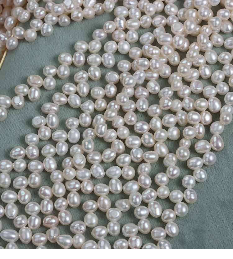 DIY Loose Freshwater Pearls With Natural White Color And 5-6mm Pearl Diameter For Crafting