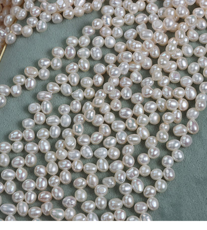 DIY Loose Freshwater Pearls With Natural White Color And 5-6mm Pearl Diameter For Crafting