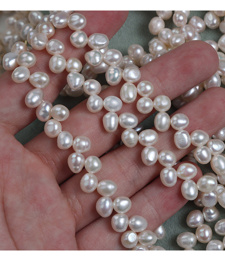 DIY Loose Freshwater Pearls With Natural White Color And 5-6mm Pearl Diameter For Crafting