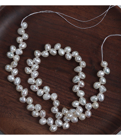 DIY Loose Freshwater Pearls With Natural White Color And 5-6mm Pearl Diameter For Crafting