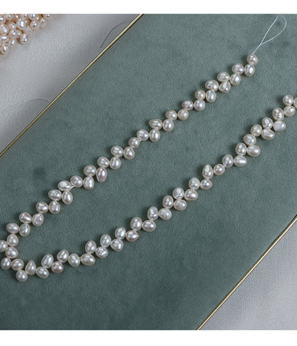 DIY Loose Freshwater Pearls With Natural White Color And 5-6mm Pearl Diameter For Crafting
