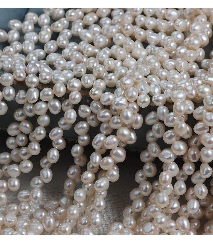 DIY Loose Freshwater Pearls With Natural White Color And 5-6mm Pearl Diameter For Crafting