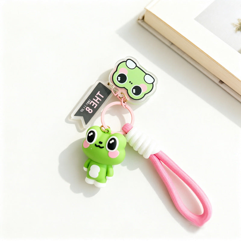 3 Pieces Set Cartoon Style Silica Gel Key Chains For New Year, Perfect Graduation Gift