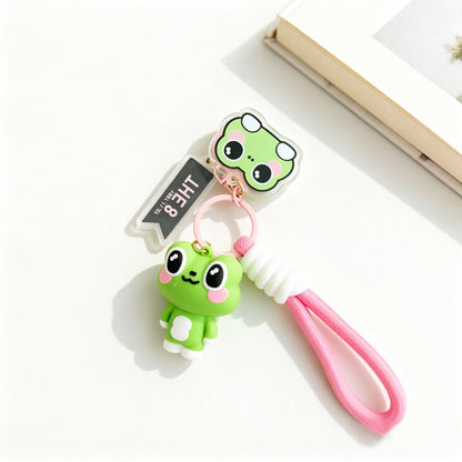 3 Pieces Set Cartoon Style Silica Gel Key Chains For New Year, Perfect Graduation Gift