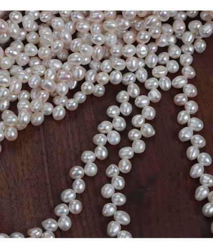 DIY Loose Freshwater Pearls With Natural White Color And 5-6mm Pearl Diameter For Crafting