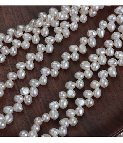 DIY Loose Freshwater Pearls With Natural White Color And 5-6mm Pearl Diameter For Crafting
