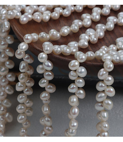DIY Loose Freshwater Pearls With Natural White Color And 5-6mm Pearl Diameter For Crafting
