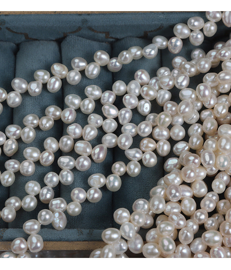 DIY Loose Freshwater Pearls With Natural White Color And 5-6mm Pearl Diameter For Crafting