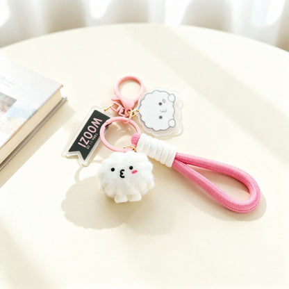 3 Pieces Set Cartoon Style Silica Gel Key Chains For New Year, Perfect Graduation Gift