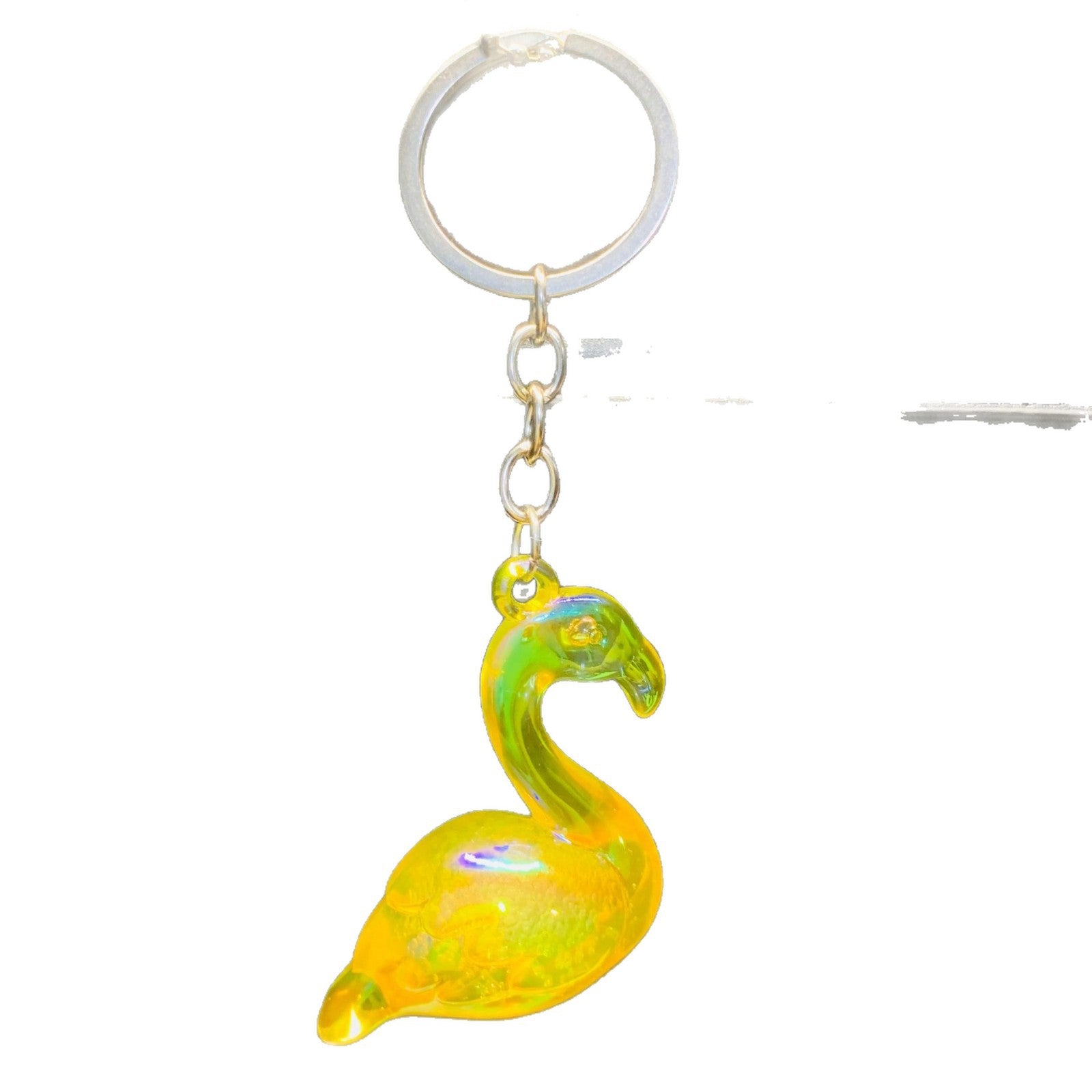 Flamingo Acrylic Key Chain In Transparent Color, Perfect Valentine's Day Gift Accessory