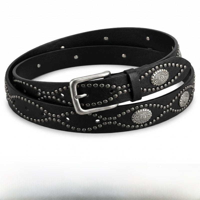 Snakeskin Punk Fashion Belt In Patent PU Leather With Alloy Pin Buckle
