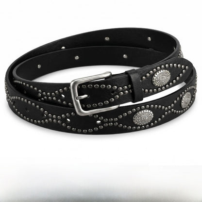 Snakeskin Punk Fashion Belt In Patent PU Leather With Alloy Pin Buckle