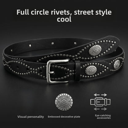 Snakeskin Punk Fashion Belt In Patent PU Leather With Alloy Pin Buckle