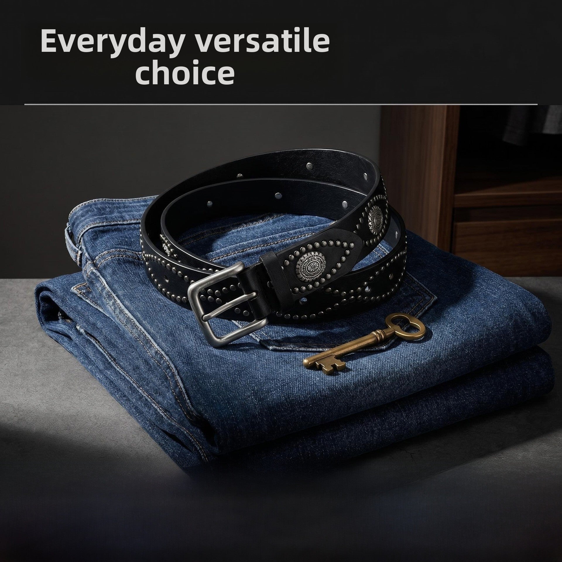 Snakeskin Punk Fashion Belt In Patent PU Leather With Alloy Pin Buckle