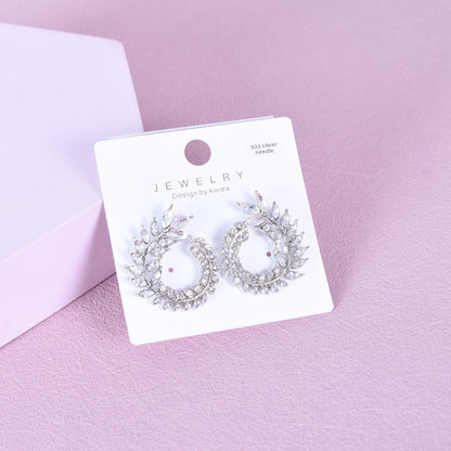 Sweet Style Silver Alloy Earrings Featuring Elegant Design For Everyday Wear