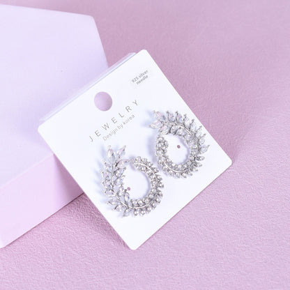 Sweet Style Silver Alloy Earrings Featuring Elegant Design For Everyday Wear
