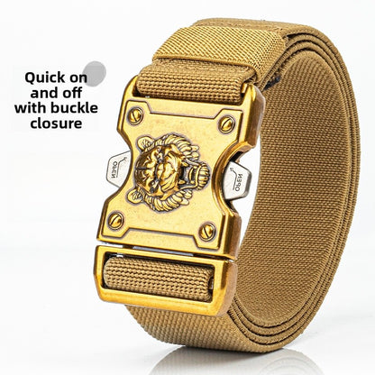 Tiger Tactical Belt For Men Sport Style With Nylon Braid Material And Alloy Buckle
