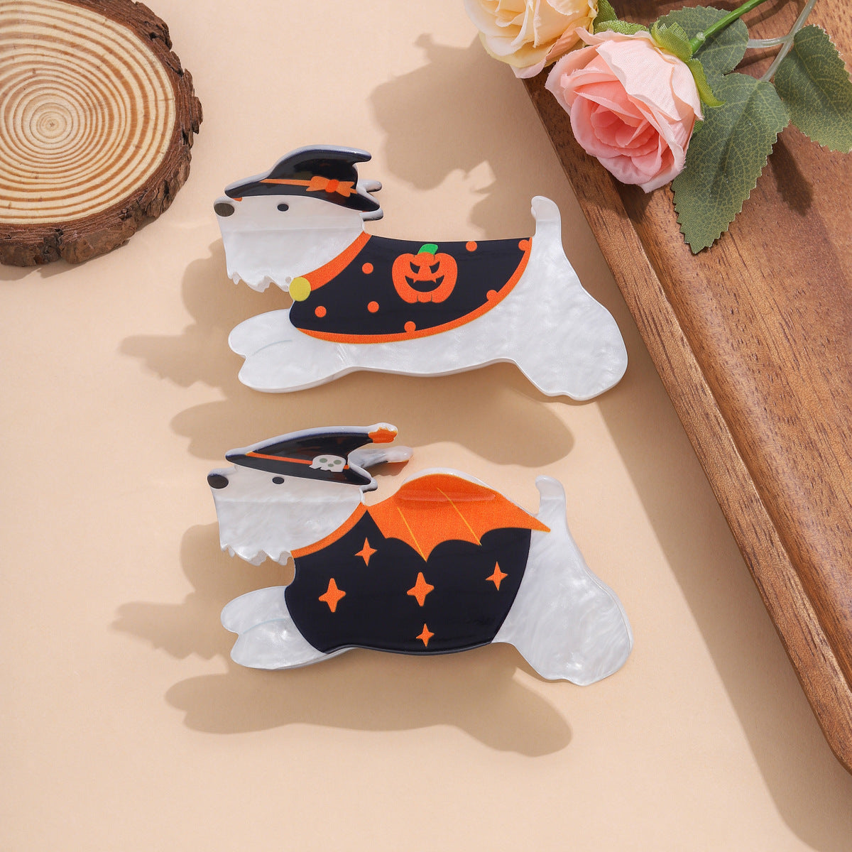 Funny Dog Hair Claws For Women Made Of Acrylic, Perfect Hairpin Accessory For Spring And Halloween