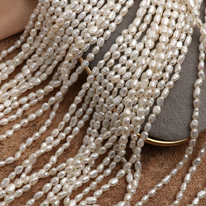 Natural White Freshwater Pearl DIY Loose Pearls With 4-5mm Diameter For Jewelry Making