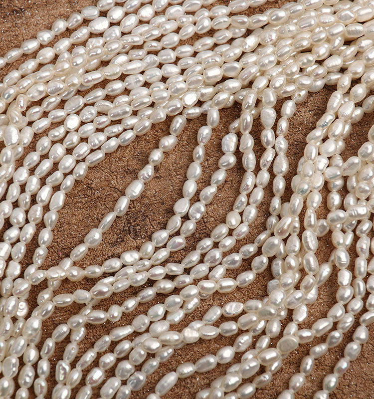 Natural White Freshwater Pearl DIY Loose Pearls With 4-5mm Diameter For Jewelry Making