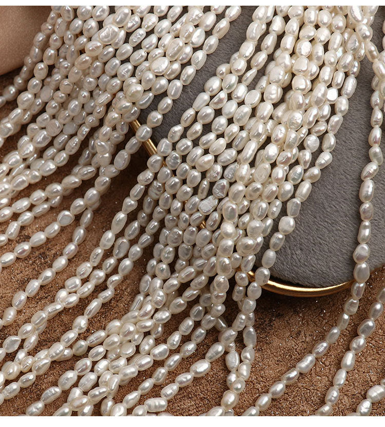 Natural White Freshwater Pearl DIY Loose Pearls With 4-5mm Diameter For Jewelry Making