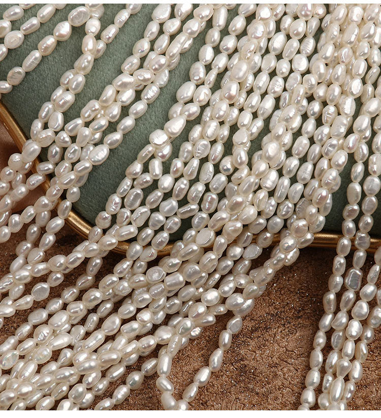 Natural White Freshwater Pearl DIY Loose Pearls With 4-5mm Diameter For Jewelry Making