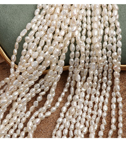 Natural White Freshwater Pearl DIY Loose Pearls With 4-5mm Diameter For Jewelry Making