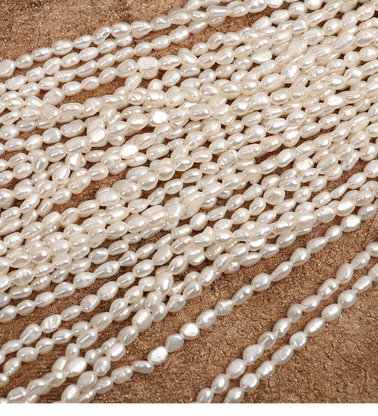 Natural White Freshwater Pearl DIY Loose Pearls With 4-5mm Diameter For Jewelry Making