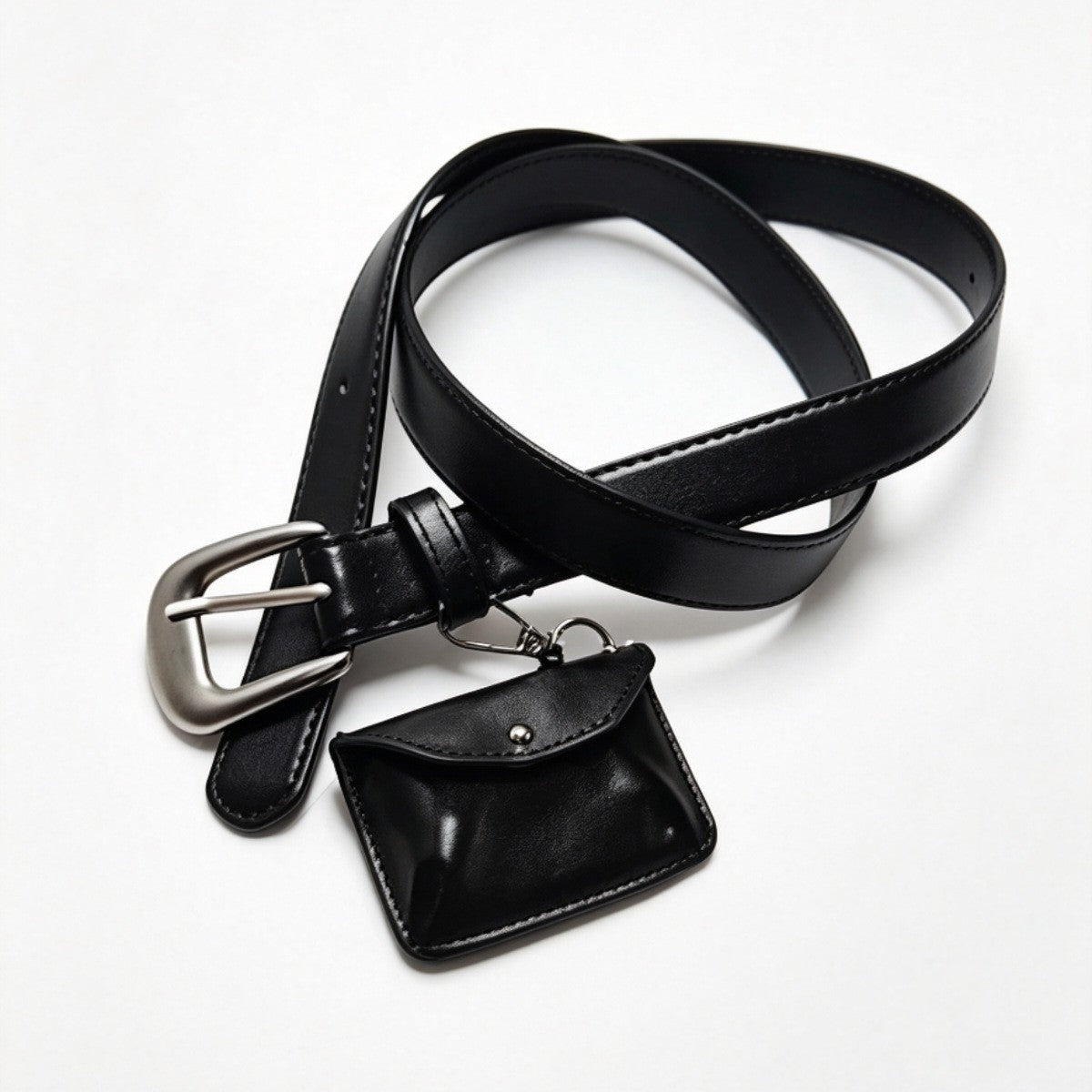 Solid Color Women’s Fashion Belt In PU Leather With Alloy Pin Buckle, Commute Style