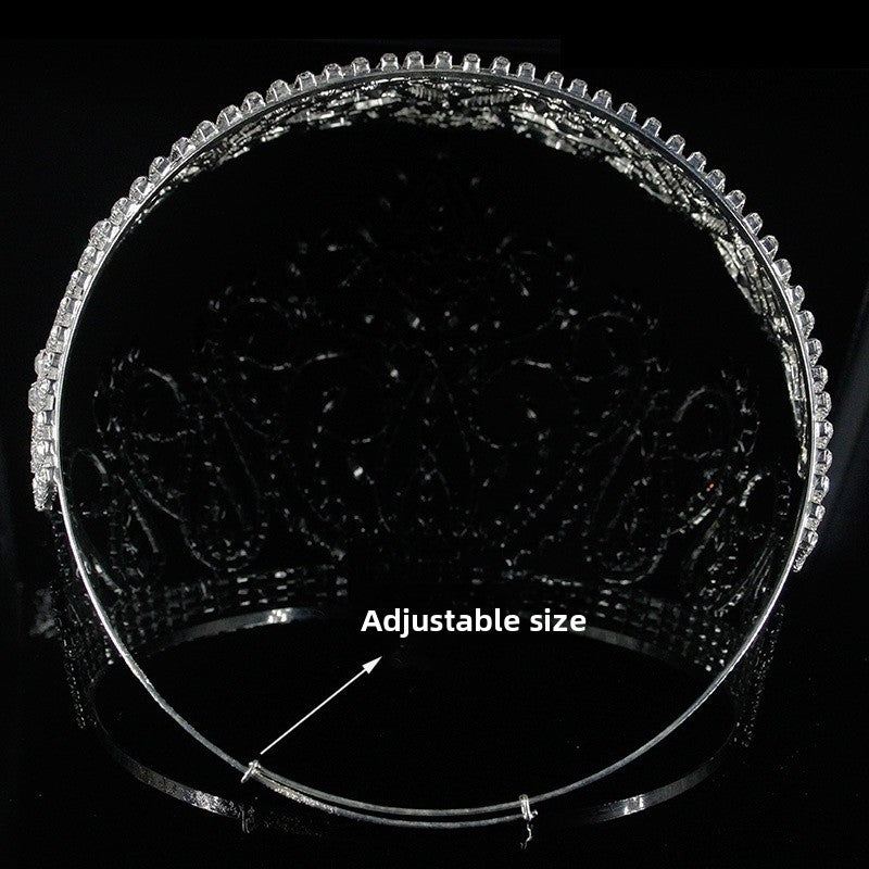 Gold Leaf Crown Hair Accessory For Women Featuring Rhinestones, Perfect For Wedding Season