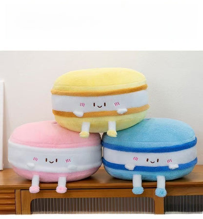 Hamburger Plush Stuffed Animal Toy In Natural Pink, Soft And Cuddly Plush Doll Pillow