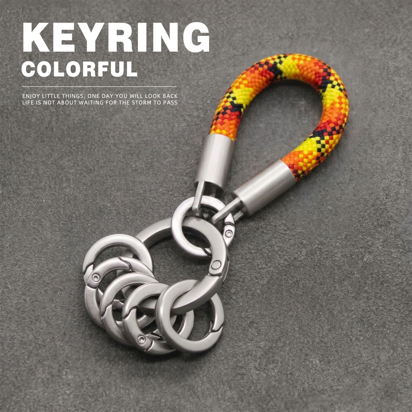 Dyed Black Key Chain Made Of Durable Zinc Alloy, Perfect Accessory For Keys And Bags