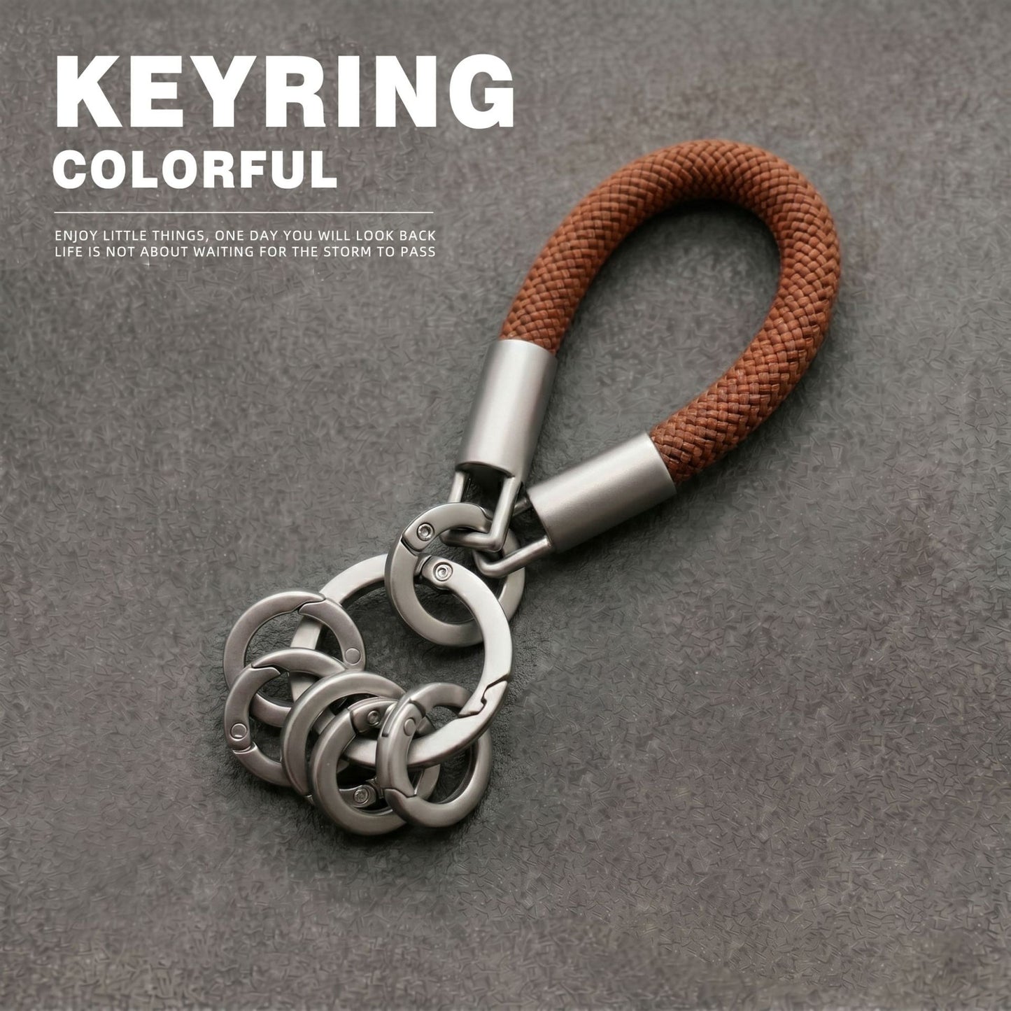 Dyed Black Key Chain Made Of Durable Zinc Alloy, Perfect Accessory For Keys And Bags