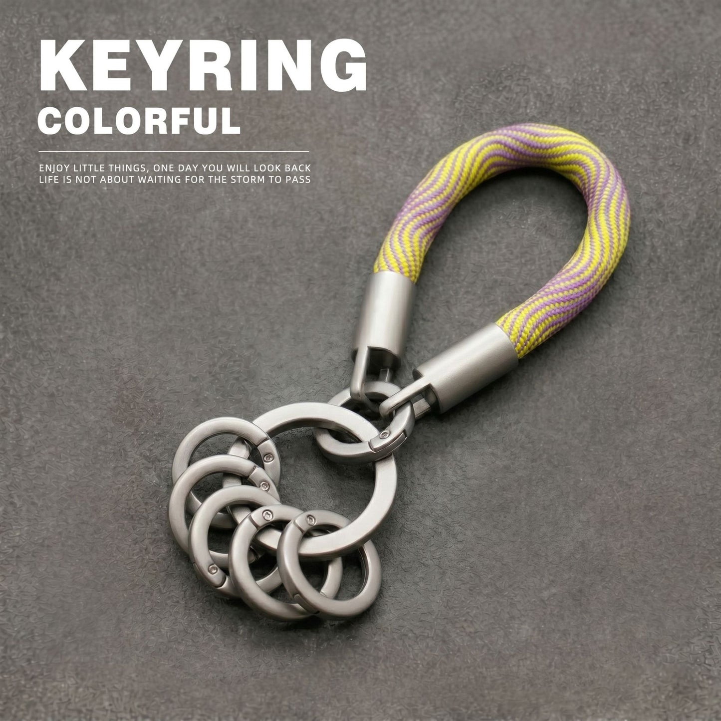 Dyed Black Key Chain Made Of Durable Zinc Alloy, Perfect Accessory For Keys And Bags