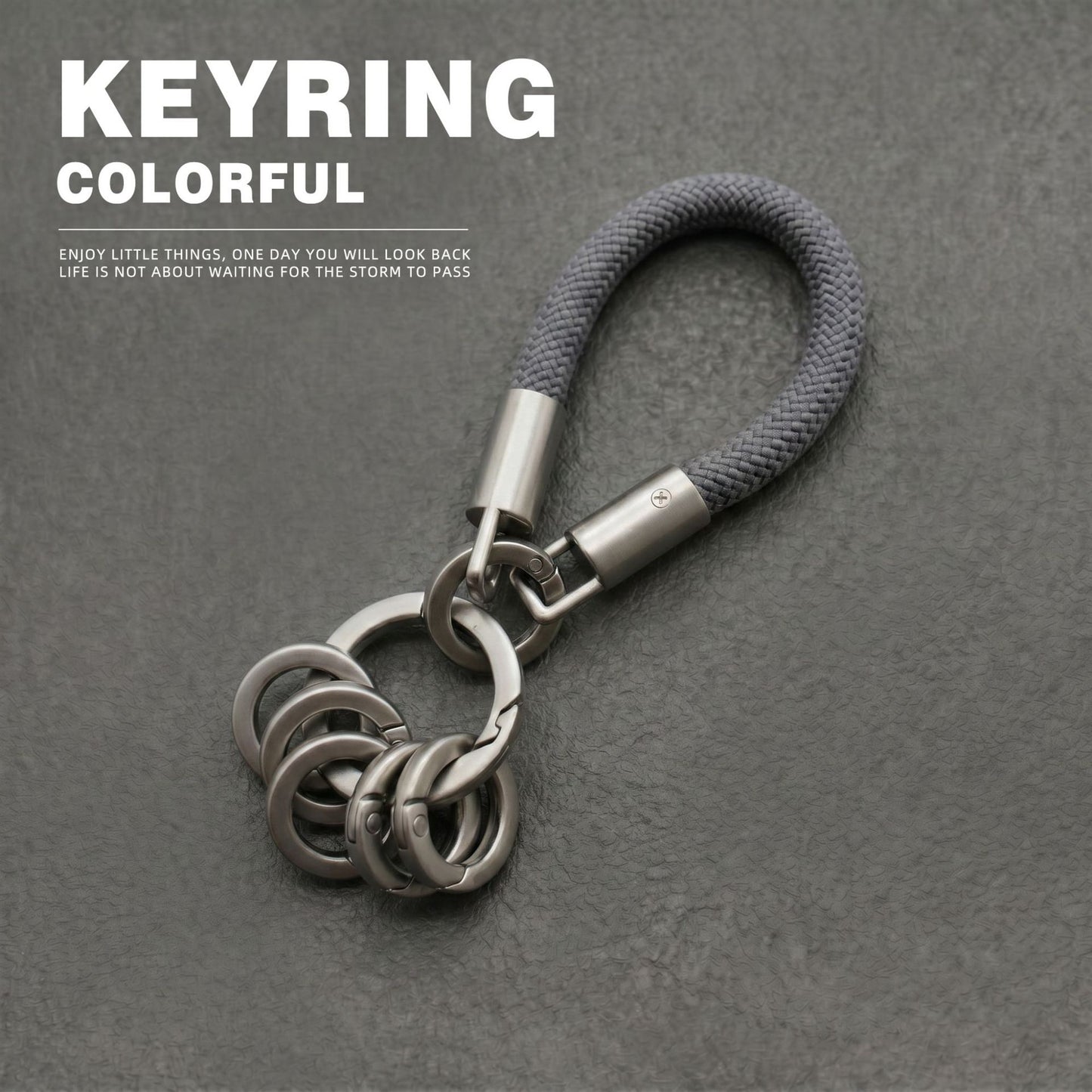 Dyed Black Key Chain Made Of Durable Zinc Alloy, Perfect Accessory For Keys And Bags