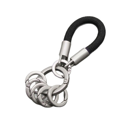 Dyed Black Key Chain Made Of Durable Zinc Alloy, Perfect Accessory For Keys And Bags