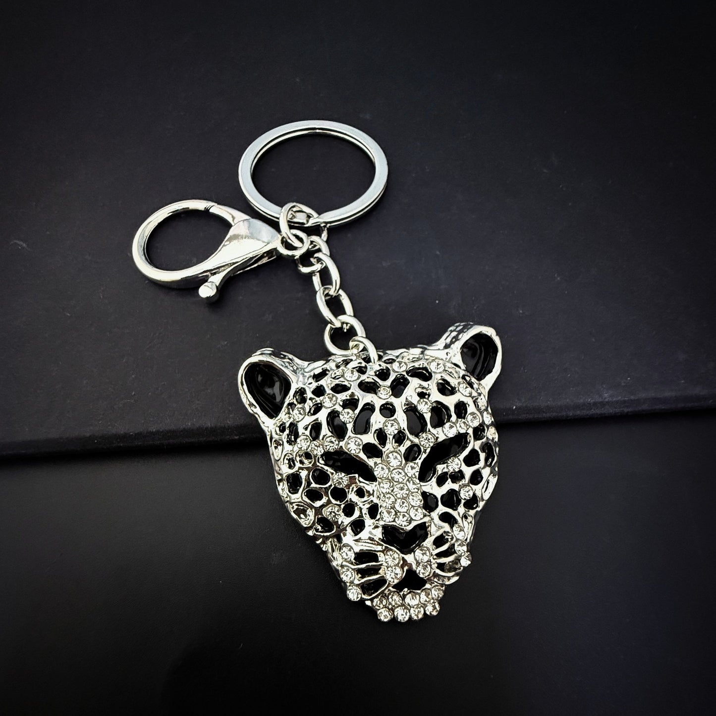 Animal Bag Charm Key Chain Featuring Rhinestones In Durable Zinc Alloy