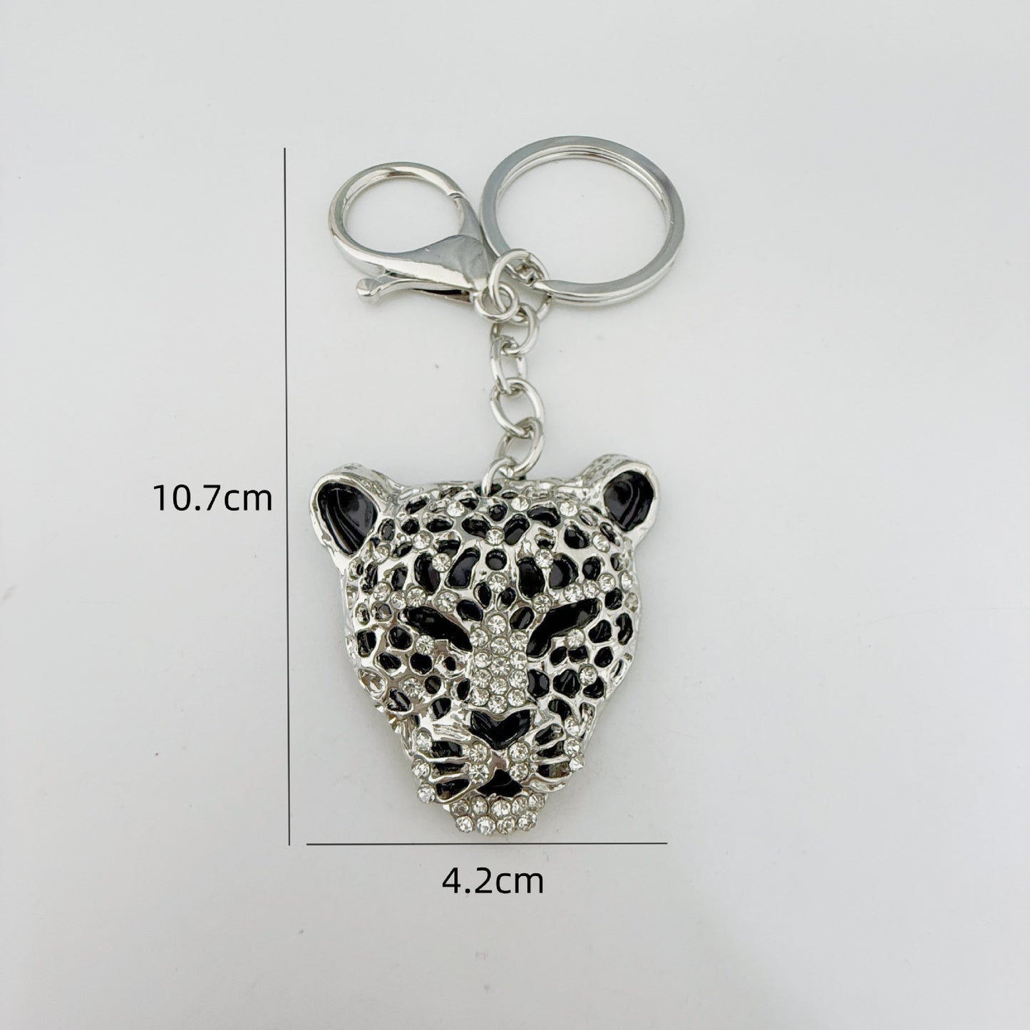 Animal Bag Charm Key Chain Featuring Rhinestones In Durable Zinc Alloy