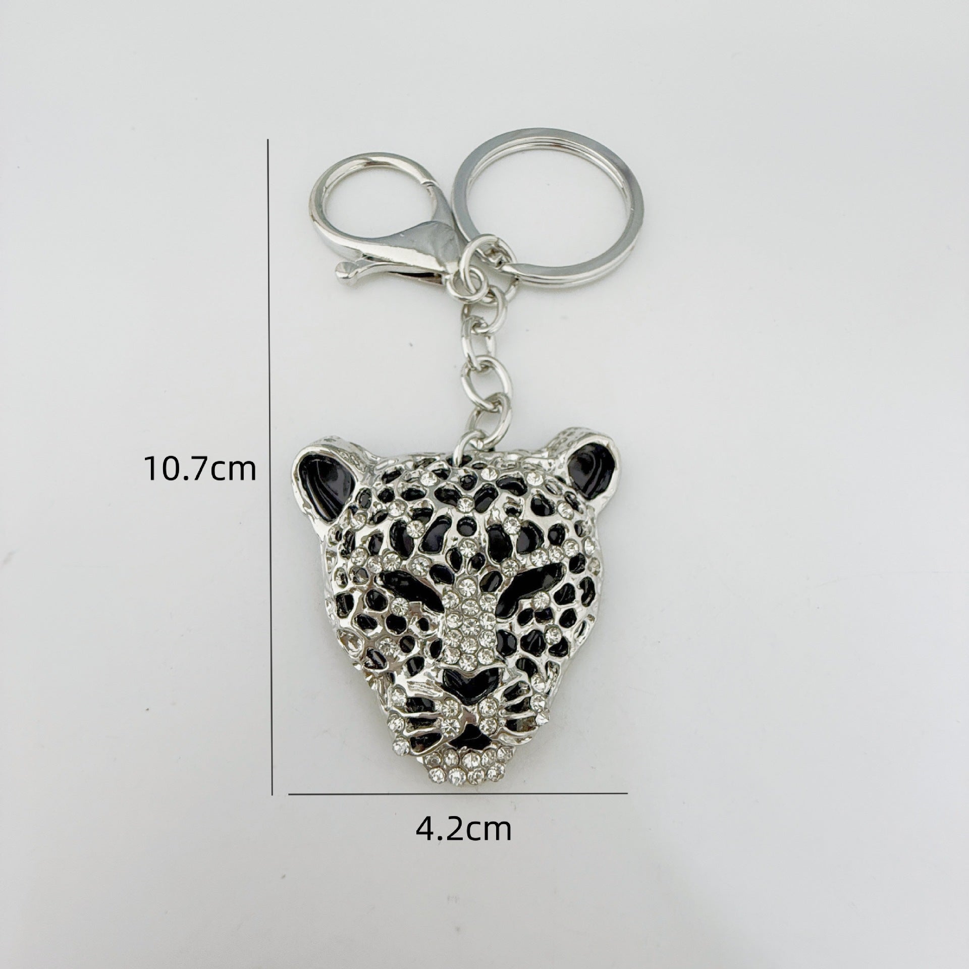 Animal Bag Charm Key Chain Featuring Rhinestones In Durable Zinc Alloy
