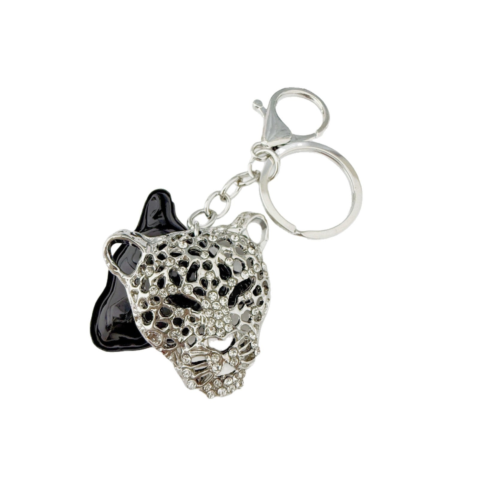 Animal Bag Charm Key Chain Featuring Rhinestones In Durable Zinc Alloy