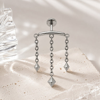 Heart Shape Stud Earrings For Women In Steel Color, Simple Style Made Of 304 Stainless Steel With Zircon Inlay