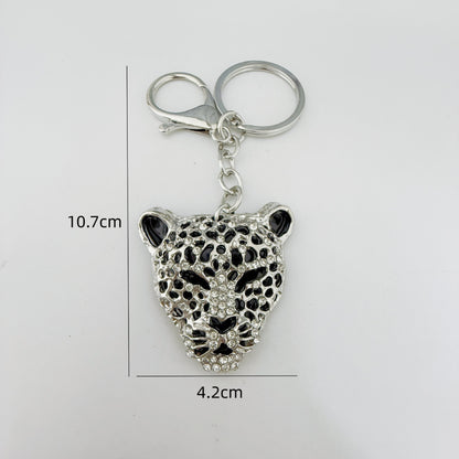 Animal Bag Charm Key Chain Featuring Rhinestones In Durable Zinc Alloy