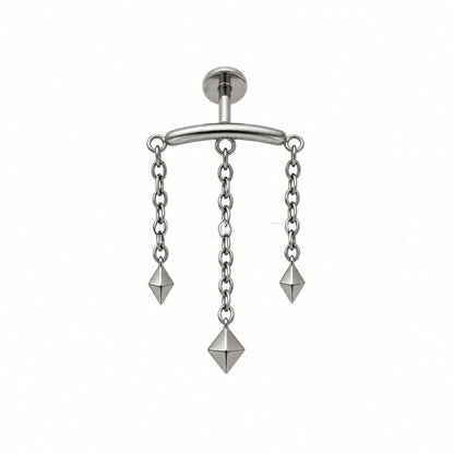 Heart Shape Stud Earrings For Women In Steel Color, Simple Style Made Of 304 Stainless Steel With Zircon Inlay