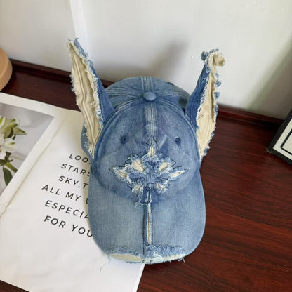 Retro Unisex Cross Baseball Cap With Curved Brim, UV Protection, Made Of Cotton