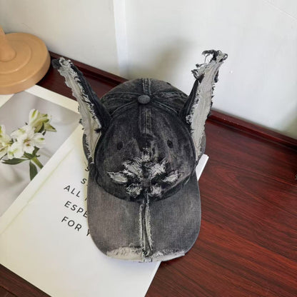 Retro Unisex Cross Baseball Cap With Curved Brim, UV Protection, Made Of Cotton