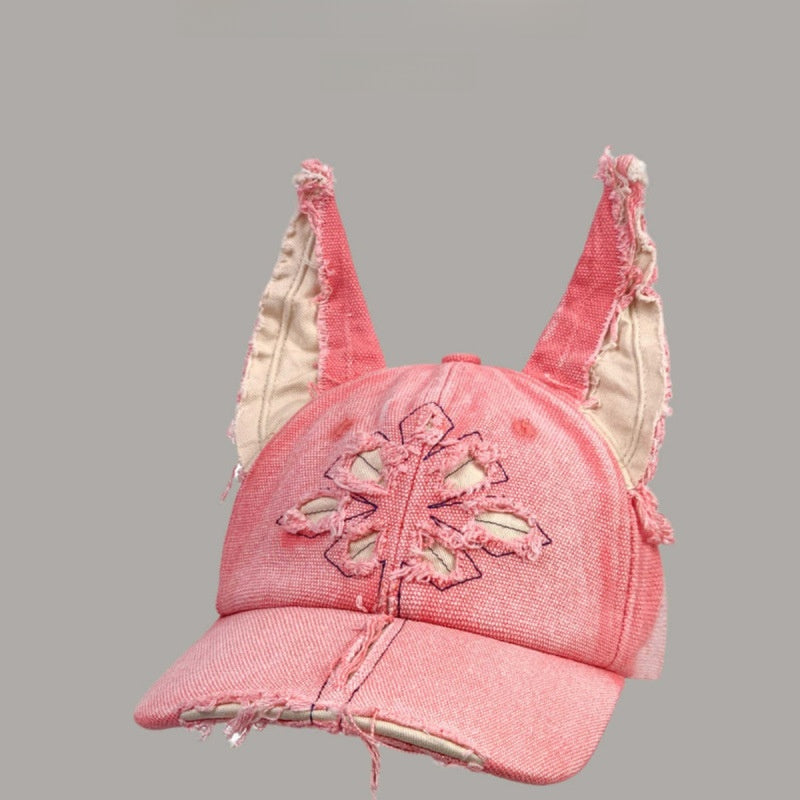 Retro Unisex Cross Baseball Cap With Curved Brim, UV Protection, Made Of Cotton