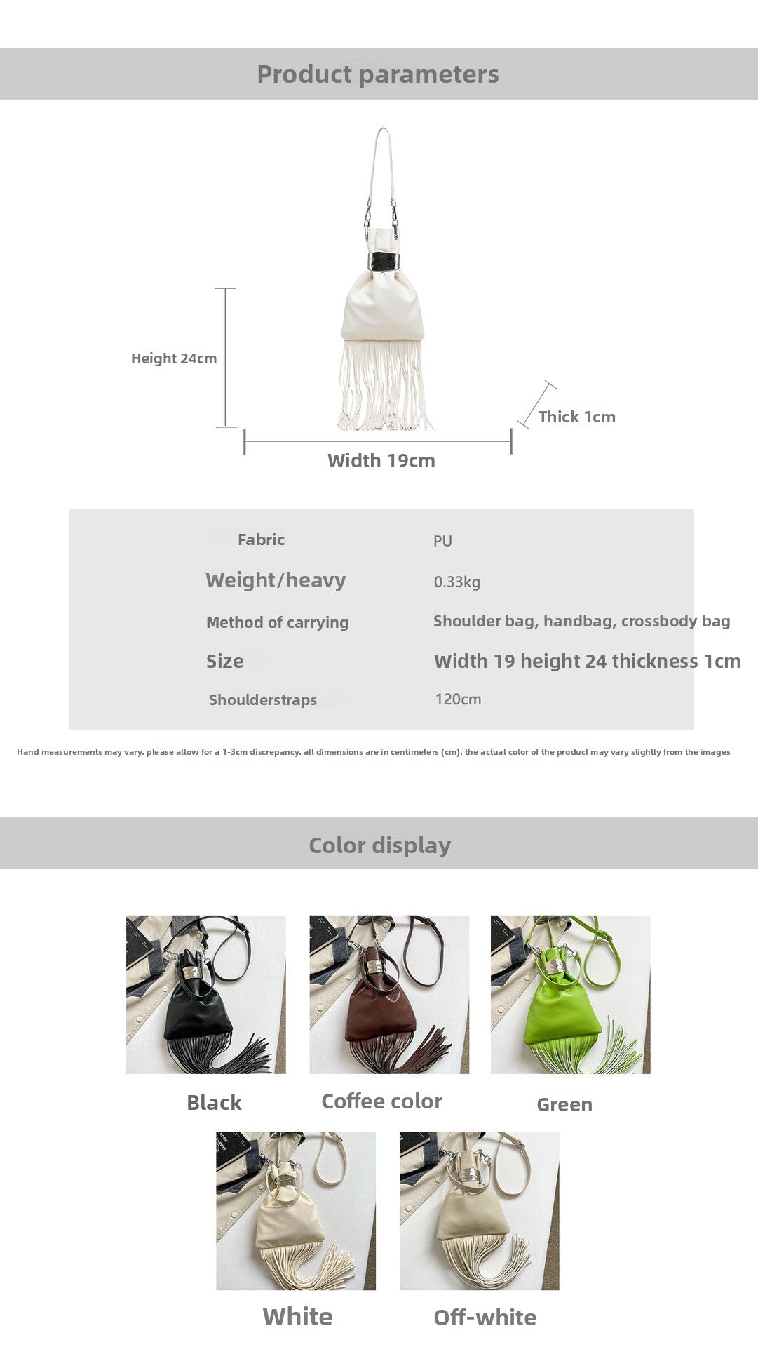 Women’s Square Polyester Shoulder Bag With Tassel, Single Shoulder Strap, Perfect For Autumn