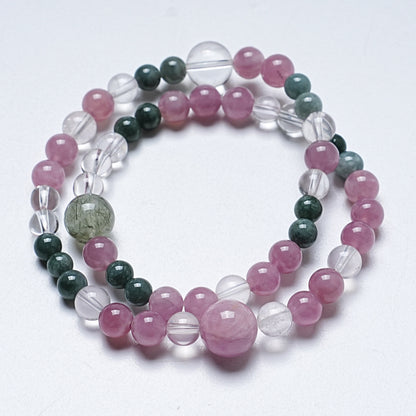 Women’s Crystal Bracelet Featuring White Crystal Inlay, Available In Elegant Purple