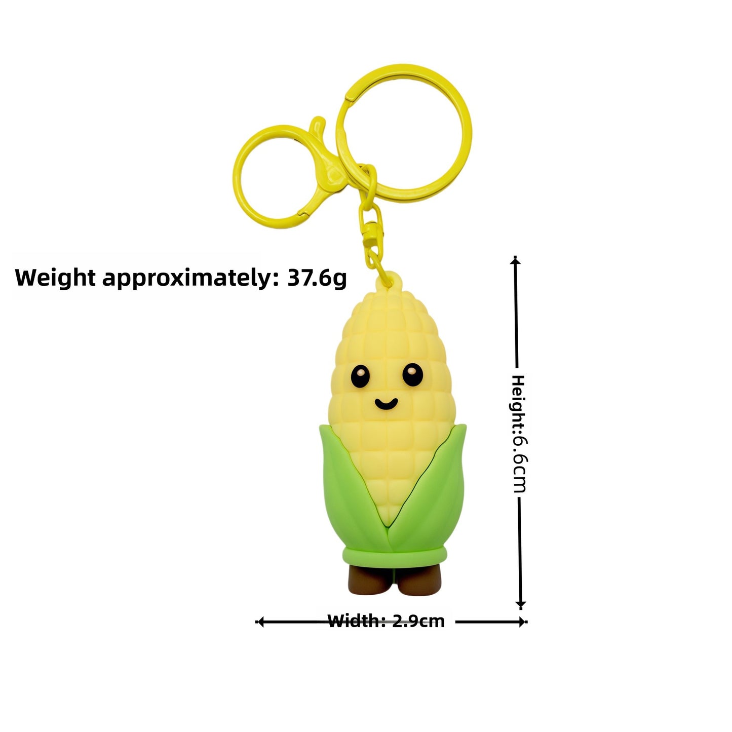 Apple New Year Key Chains With Bag Charms In Durable PVC Material
