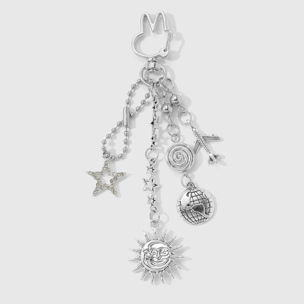 Silver Cross Key Chain Made Of Durable Alloy